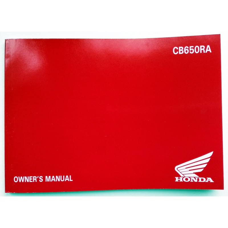 CB650R owner's manual for Honda CB650