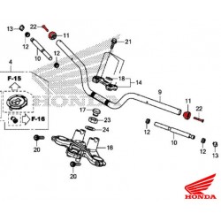 Original Honda handlebars end cap