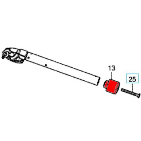 53104-MGZ-J00 + 90191-KYJ-900 : Extremo de manillar original Honda CB650 CBR650