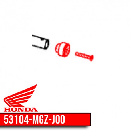 53104-MGZ-J00 + 90126-MKN-D10 : Original Honda handlebar end CB650 CBR650